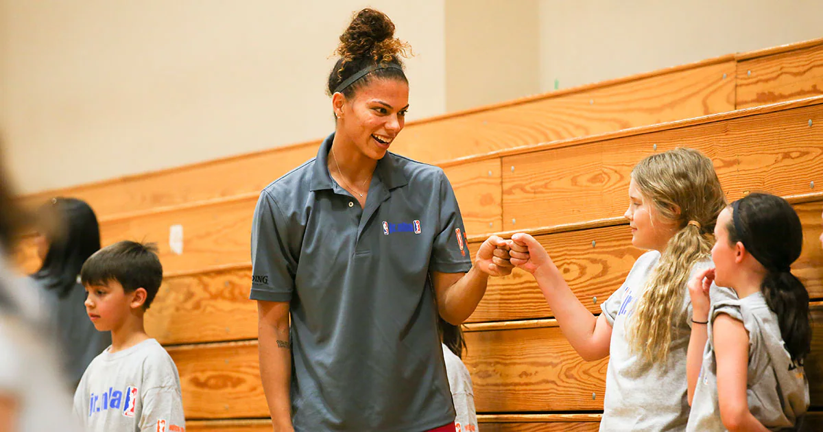 Alysha Clark WNBA Cares WNBA.Com