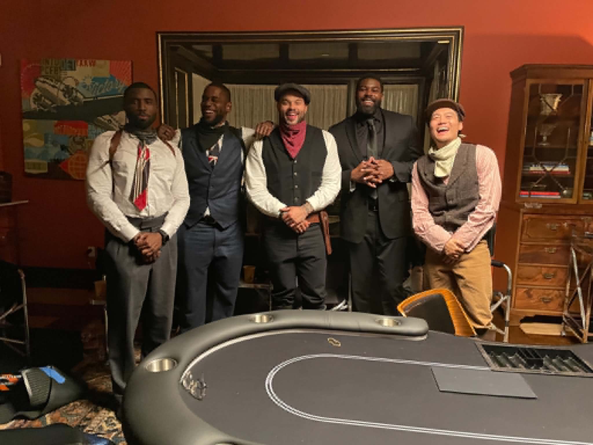 Y’lan Noel as Coltrane Wilder, Quincy Isaiah as Gideon “Deon” Davis, Tre Hale as DARREN “STRO” STROMAN, Sheldon Bailey as Marcellus,Jonnie “Dumbfoundead” Park as Chris Choi
