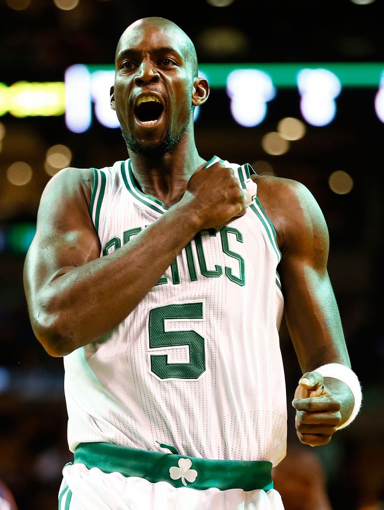Tears, swears as Celtics retire Kevin Garnett's No. 5 – Boston 25 News