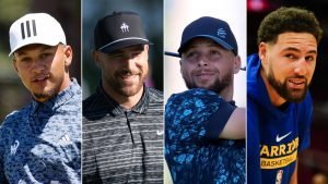 Steph Curry/ Klay Thompson/ Patrick Mahomes/ Travis Kelce/ The Match/ TNT/ LandonBuford.com