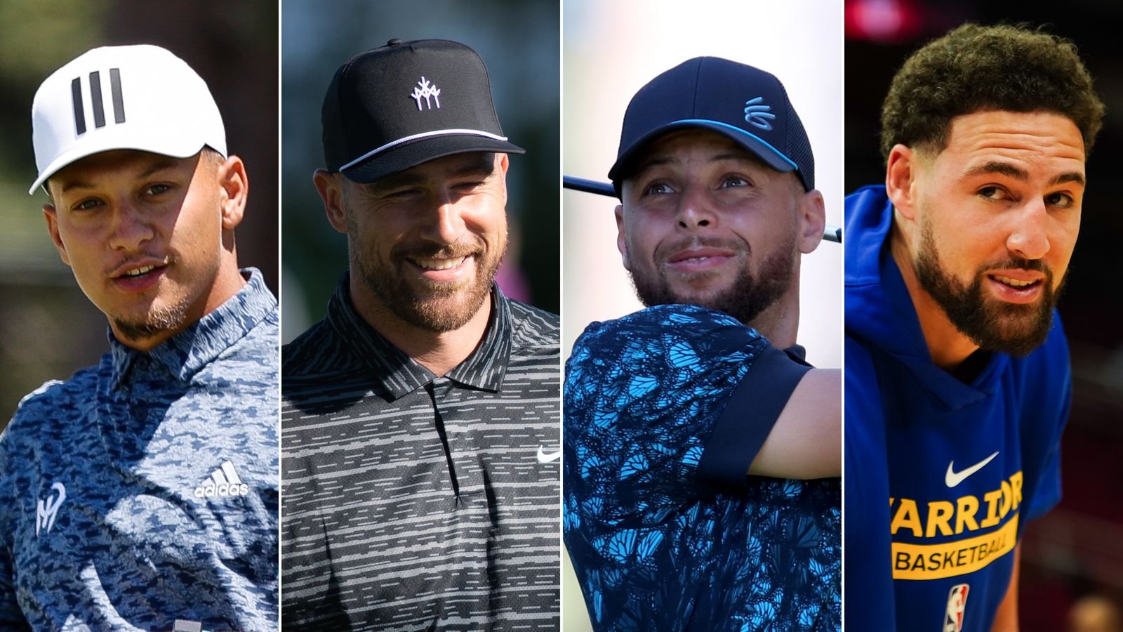 Steph Curry/ Klay Thompson/ Patrick Mahomes/ Travis Kelce/ The Match/ TNT/ LandonBuford.com