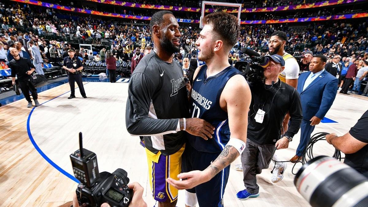 Luke Doncic/ LeBron James/ Ana Maria Goltes/ NBA/ DallasMavs/ Los Angeles Lakers/LandonBuford.com