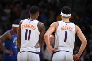Devin Booker/ Jamal Crawford/ Phoenix Suns/ Suns/ NBA/ The Crawsover/Landon Buford The Joiurnalist/ Landon Buford.com