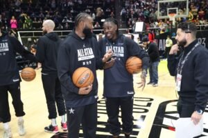 Jrue Holiday/ Boston Celtics/ Jayson Tatum/ Jaylan Brown/Ron Harper/ Michael Jordan/ NBA/ Sports/Landon Buford The Journalist/LandonBuford.com