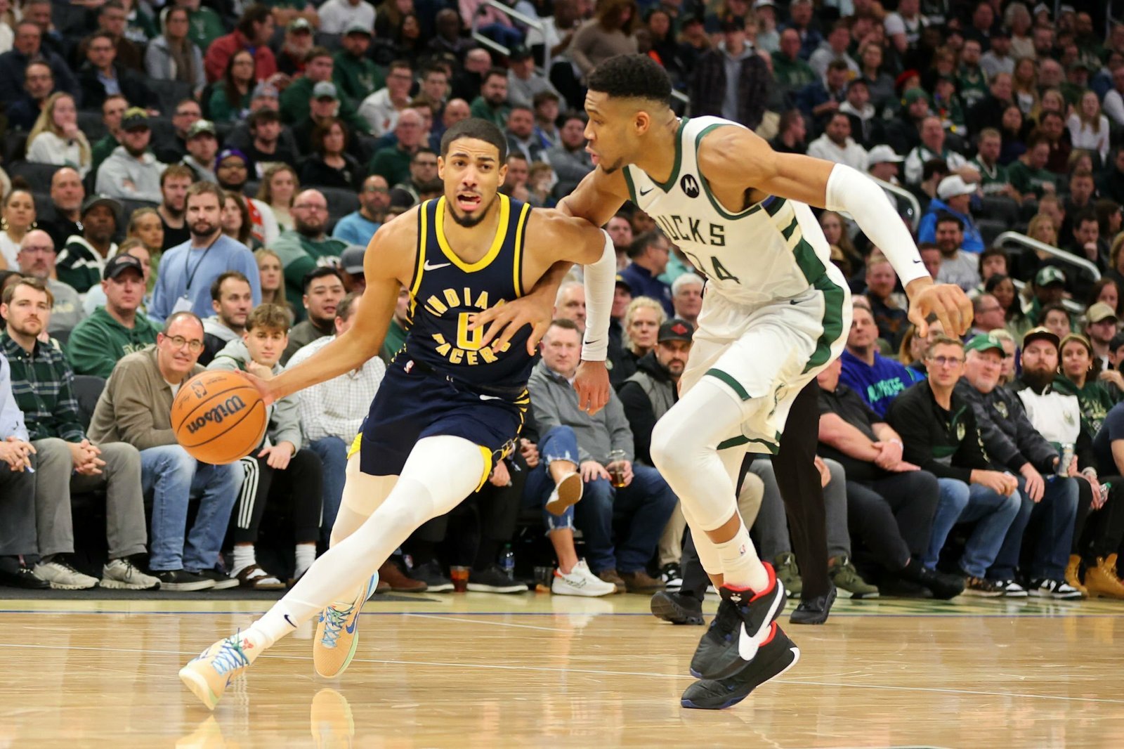 Giannis Antetokounmpo/Tyrese Haliburton/ Milwaukee Bucks/ Indiana Pacers/ Bucks/ Pacers/NBA/ Sports/Landon Buford The Journalist/LandonBuford.com