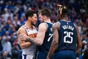 Devin Booker/ Luka Doncic/ Dallas Mavericks/ Phoenix Suns/Sport/Basketball/Landon Buford The Journalist/LandonBuford.com