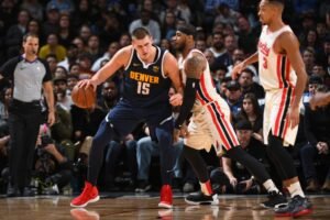 Carmelo Anthony/ Nikola Jokic/ Denver Nuggets/ Nuggets/ Denver/ NBA/ Sports/ Landon Buford The Journalist/ LandonBuford.com