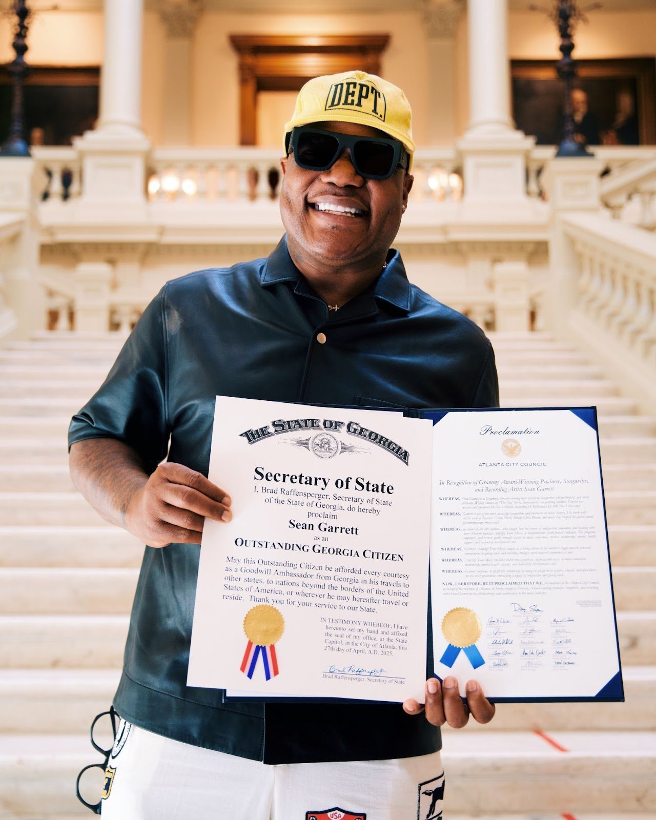 Sean Garrett Honored at Georgia State Capitol for Musical Legacy and Youth Empowerment