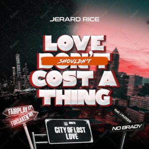 Jerard Rice performing passionately while promoting his new single "Love Shouldn’t Cost A Thing."