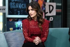Sandra Vergara smiling in a black outfit while appearing as a guest co-host on Build Brunch at Build Studio in New York City. LandonBuford.com
