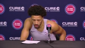 Cade Cunningham After Pistons Game At Postgame Presser