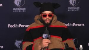 Dillon Brooks locked in on the court during a Phoenix Suns game.