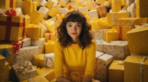 Creative product display showing attention-grabbing packaging and branding elements designed to help a product stand out in a competitive market.