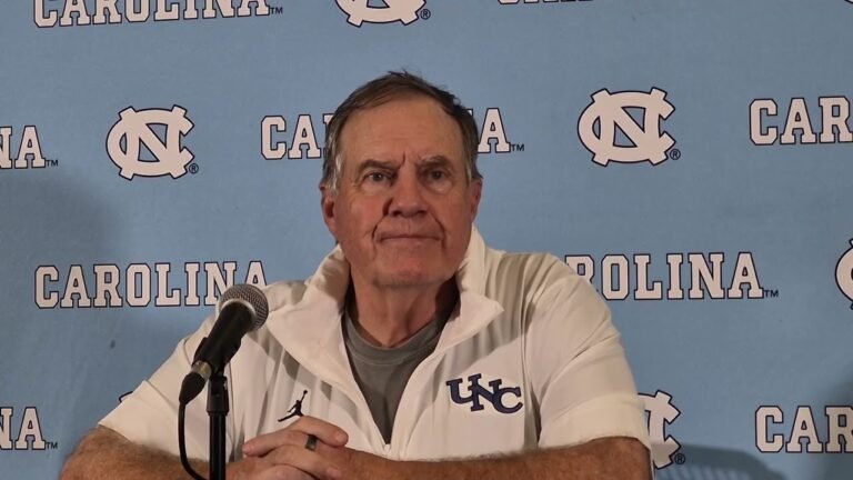 Bill Belichick During post game interview at University of North Carolina