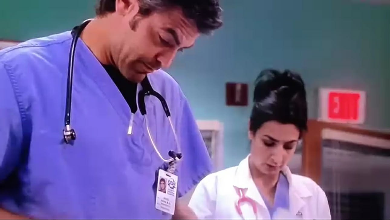 Alice Amter smiling at an event while discussing ER’s global streaming release on Netflix.