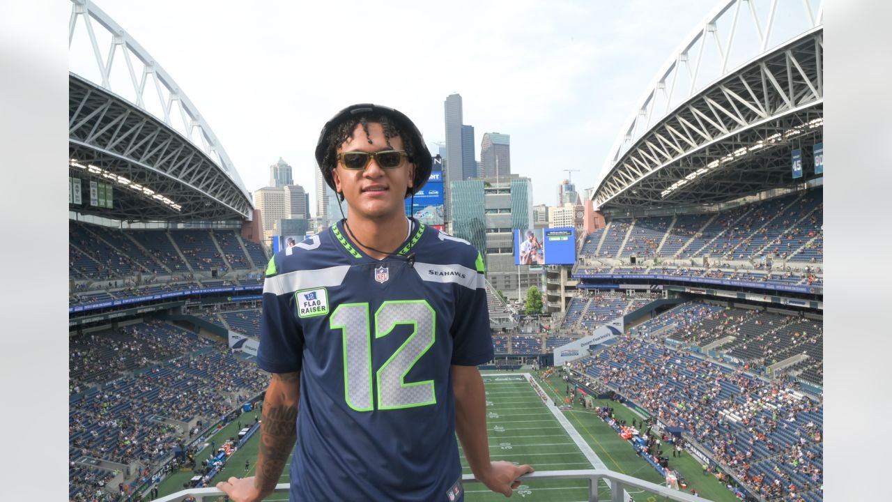 Orlando Magic Forward Raising 12th Man Flag At Lumen Stadium